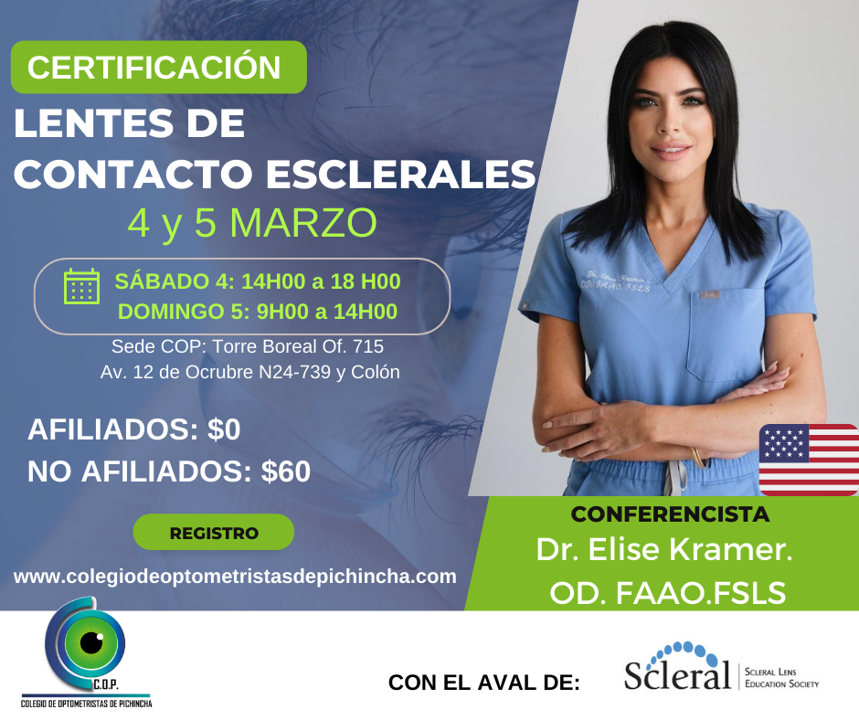 CERTIFICACIÓN EN LENTES DE CONTACTO ESCLERALES